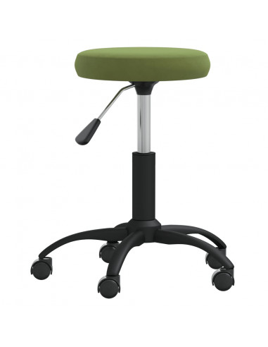 Sgabello da Massaggio in Velluto Verde Chiaro