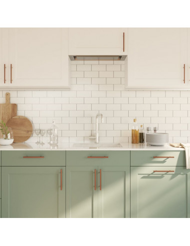 Maniglie per Mobili 20 pz Bronzo 128 mm in Acciaio Inox