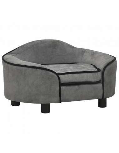 Divano per Cani Grigio 67x47x36 cm in Peluche