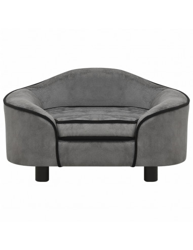 Divano per Cani Grigio 67x47x36 cm in Peluche