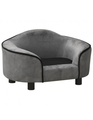 Divano per Cani Grigio 67x47x36 cm in Peluche