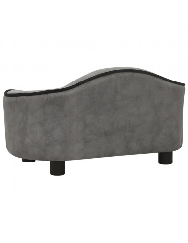 Divano per Cani Grigio 67x47x36 cm in Peluche