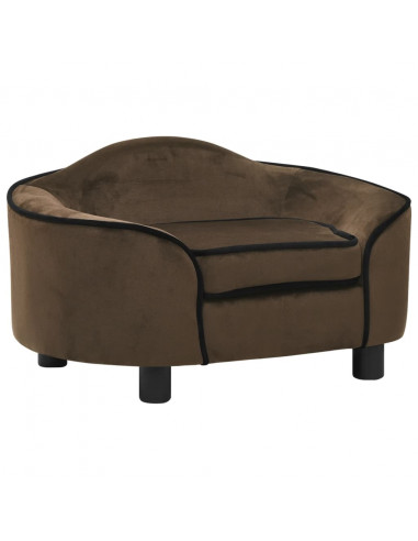 Divano per Cani Marrone 67x47x36 cm in Peluche