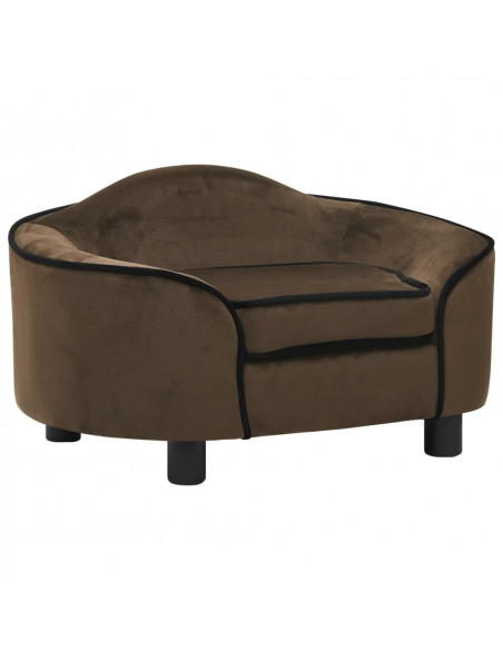 Divano per Cani Marrone 67x47x36 cm in Peluche