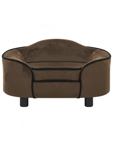 Divano per Cani Marrone 67x47x36 cm in Peluche