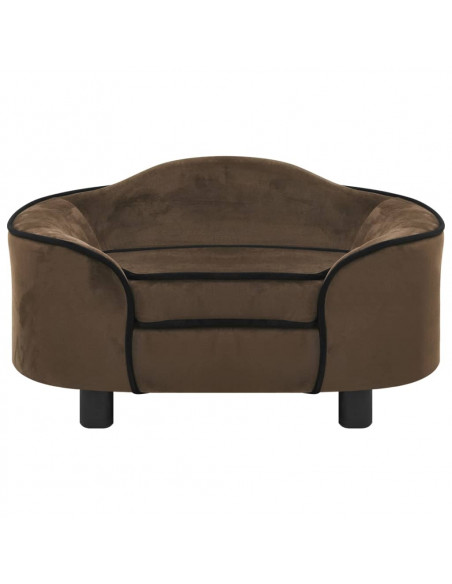 Divano per Cani Marrone 67x47x36 cm in Peluche