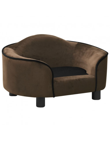 Divano per Cani Marrone 67x47x36 cm in Peluche