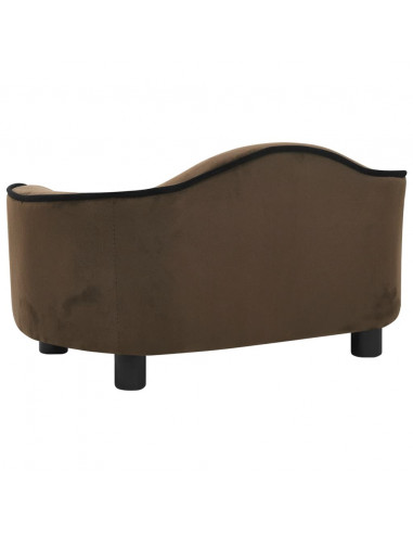 Divano per Cani Marrone 67x47x36 cm in Peluche