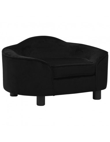 Divano per Cani Nero 67x47x36 cm in Peluche