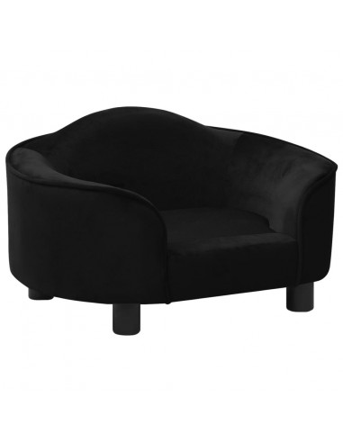 Divano per Cani Nero 67x47x36 cm in Peluche