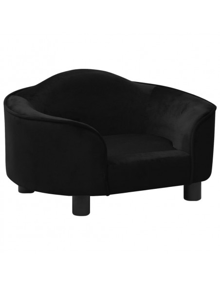 Divano per Cani Nero 67x47x36 cm in Peluche