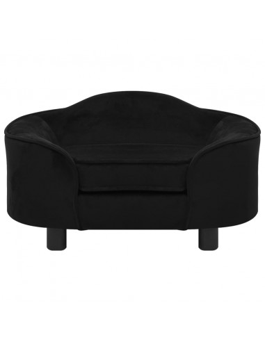 Divano per Cani Nero 67x47x36 cm in Peluche