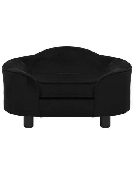 Divano per Cani Nero 67x47x36 cm in Peluche