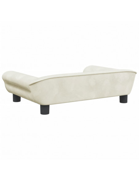 Lettino per Cani Crema 70x48x22 cm in Velluto