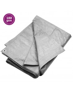 Telone 180 g/m² 8x10 m Grigio HDPE 2