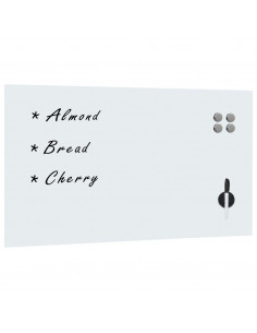 Lavagna Magnetica a Parete in Vetro 120x60 cm 2