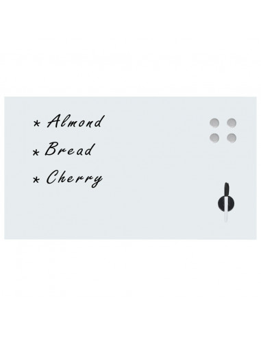 Lavagna Magnetica a Parete in Vetro 120x60 cm