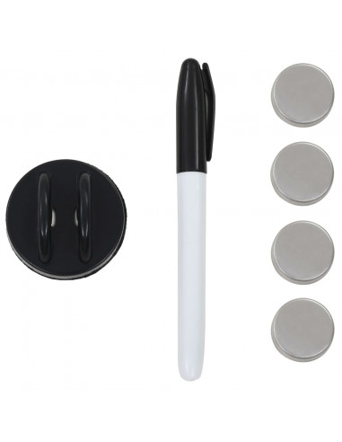 Lavagna Magnetica a Parete in Vetro 120x60 cm