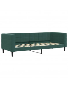 Letto da Giorno Verde Scuro 80x200 cm in Velluto 2