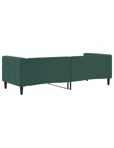 Letto da Giorno Verde Scuro 80x200 cm in Velluto