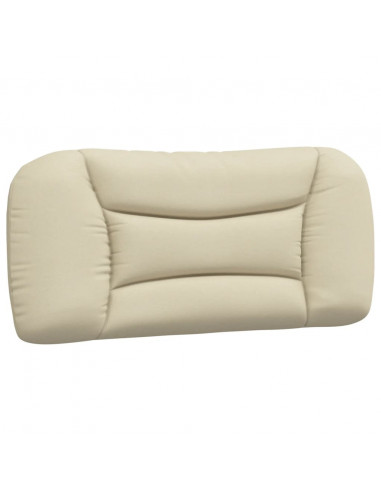 Letto con Materasso Crema 90x200 cm in Tessuto