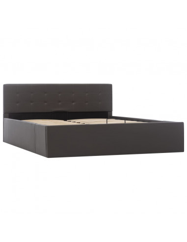 Giroletto Contenitore Idraulico Grigio Similpelle 140x200cm