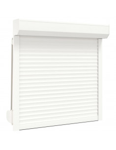 Tapparella Avvolgibile in Alluminio 100x100 cm Bianca 2