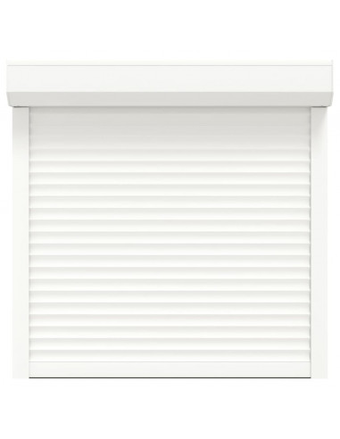 Tapparella Avvolgibile in Alluminio 100x100 cm Bianca