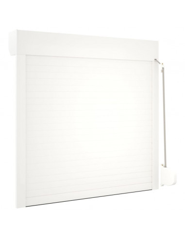 Tapparella Avvolgibile in Alluminio 100x100 cm Bianca