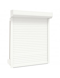 Tapparella Avvolgibile in Alluminio 100x130 cm Bianca 2