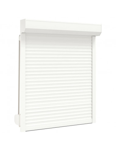 Tapparella Avvolgibile in Alluminio 100x130 cm Bianca