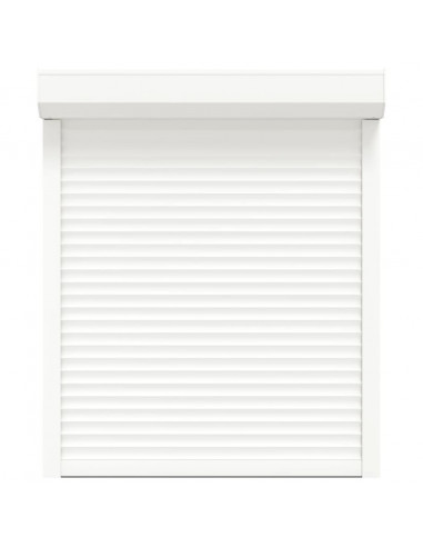 Tapparella Avvolgibile in Alluminio 100x130 cm Bianca