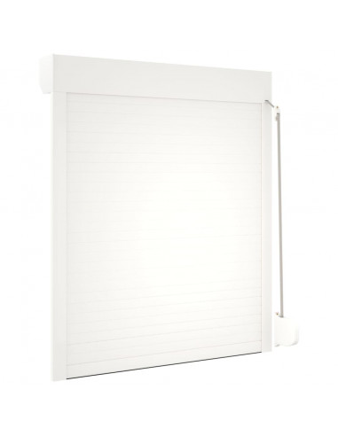 Tapparella Avvolgibile in Alluminio 100x130 cm Bianca