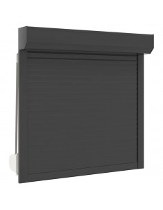 Tapparella Avvolgibile in Alluminio 100x100 cm Antracite 2