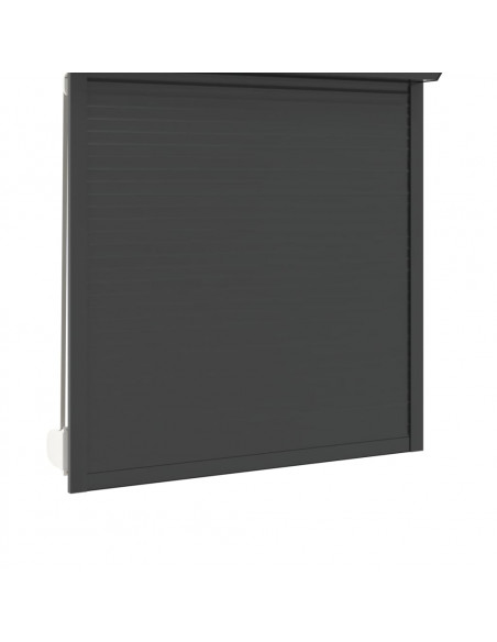 Tapparella Avvolgibile in Alluminio 130x140 cm Antracite