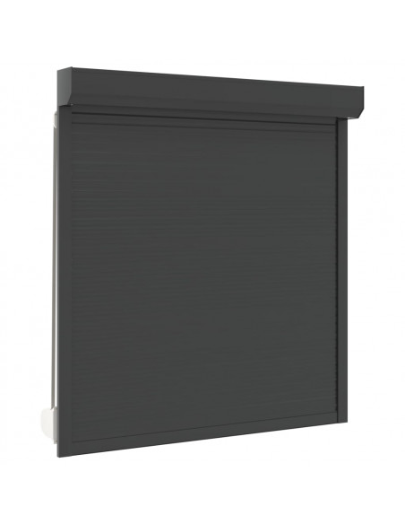 Tapparella Avvolgibile in Alluminio 140x150 cm Antracite