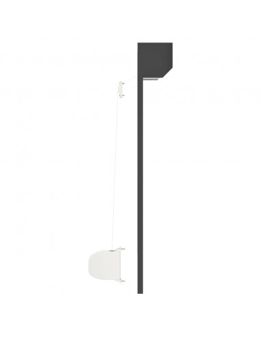 Tapparella Avvolgibile in Alluminio 70x100 cm Antracite