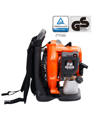 Soffiatore per Foglie a Zaino a Benzina 900 m³/h 42,7 cc