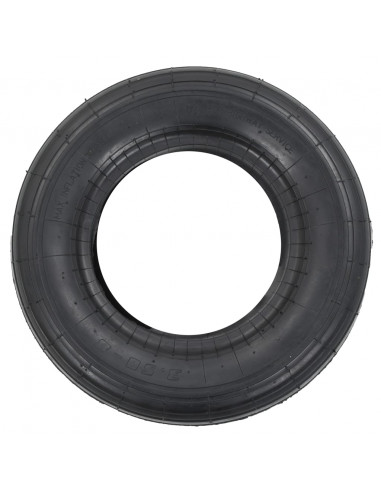 Set Ruote e Camere d'Aria per Carriola 4 pz 3.50-8 4PR Gomma