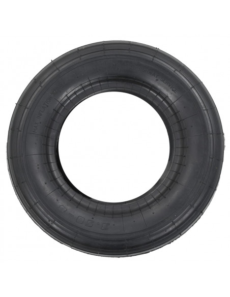 Set Ruote e Camere d'Aria per Carriola 4 pz 3.50-8 4PR Gomma