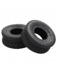 Set Ruote e Camere d'Aria Carriola 4pz 15x6.00-6 4PR  Gomma 2