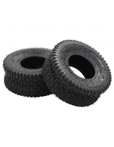 Set Ruote e Camere d'Aria Carriola 4pz 15x6.00-6 4PR  Gomma