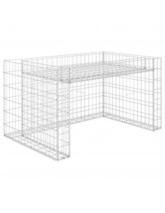 Casetta Rasaerba con Fioriera Rialzata 110x80x60cm Filo Acciaio 2