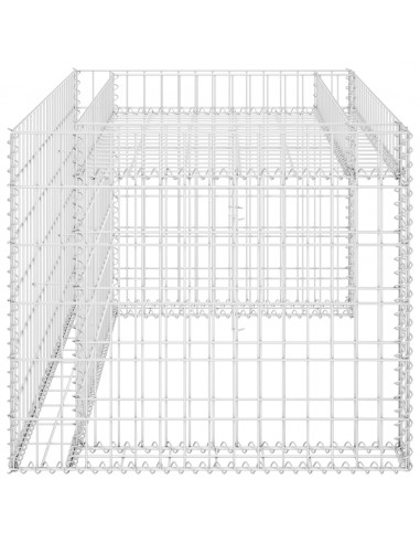 Casetta Rasaerba con Fioriera Rialzata 110x80x60cm Filo Acciaio