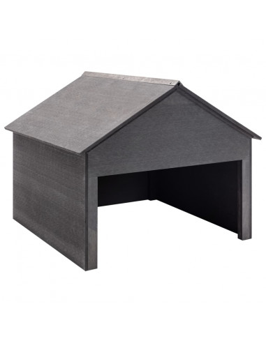 Casetta per Rimessaggio Rasaerba Grigio 80x80x70 cm in WPC