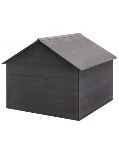 Casetta per Rimessaggio Rasaerba Grigio 80x80x70 cm in WPC