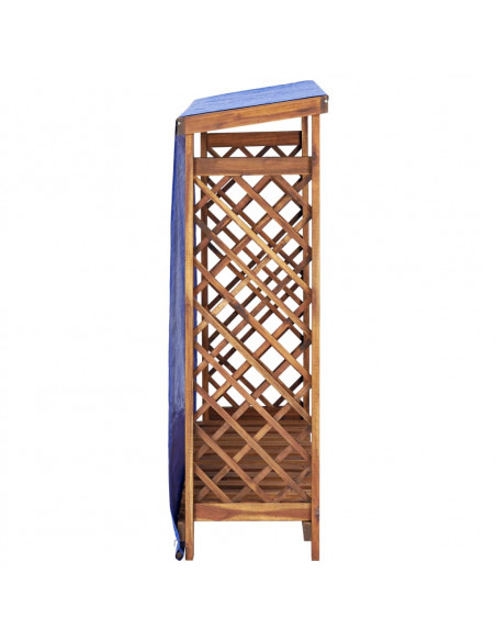 Rimessa per Legna da Ardere 105x38x115 cm in Massello di Acacia