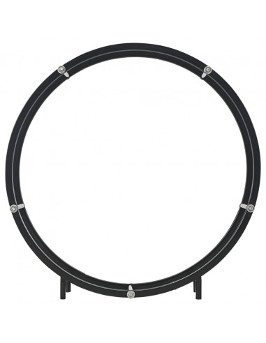 Rastrelliera per Legna da Ardere Nera 70x20x70 cm in Acciaio