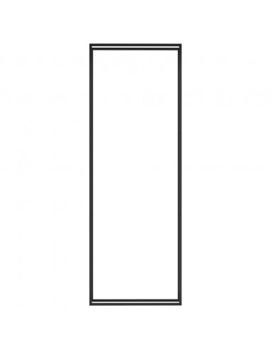 Portalegna Nero Opaco 110x28x312 cm in Acciaio