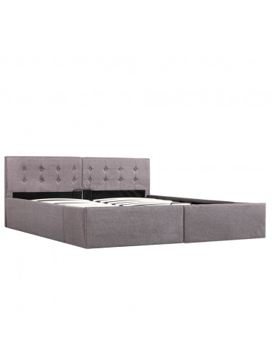 Giroletto con Contenitore Grigio Talpa in Tessuto 160x200 cm